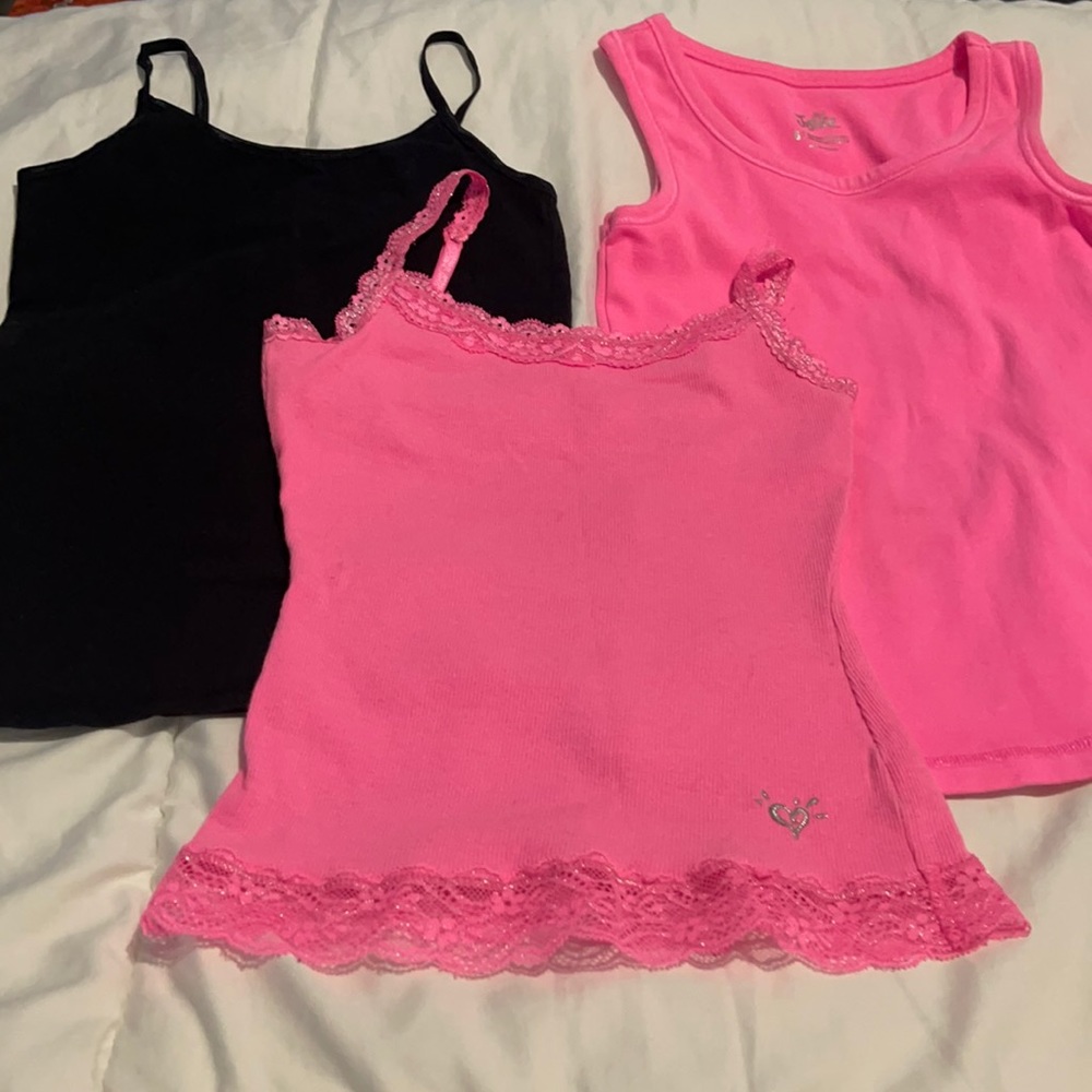 2/$25. 3 Justice size 8 tank tops